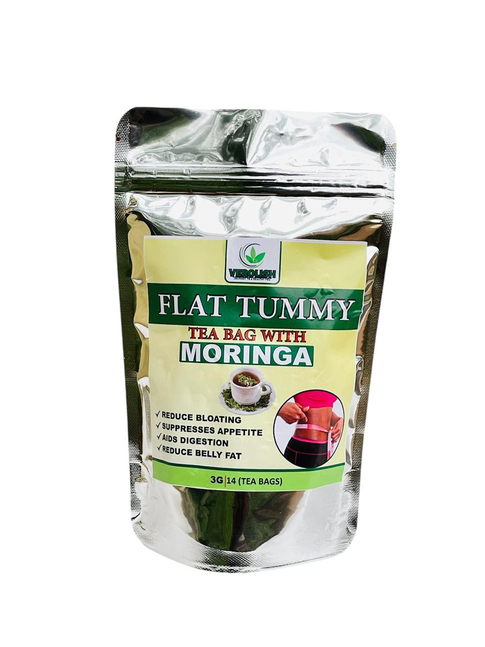 Verolish Flat Tummy Tea with Moringa teabag