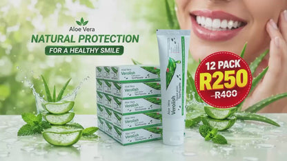 Verolish Aloe Vera Toothpaste  Pack 12 x 100ml